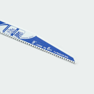 Lame de scie sauteuse professionnelle de 6/9/12 pouces, à dents en carbure soudées à haute fréquence, 6 TPI, pour couper le bois avec des clous - Product Image 3
