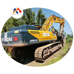 เครื่องจักรก่อสร้างขนาดใหญ่ Hyundai 485LVS 485L 485-9t 480 มือสองขาย รถขุด Hyundai Robex R485LVS 485 พร้อมหัวเจาะ - Product Image 1