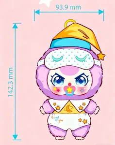 Ensemble de poupées en peluche Baby Three Good Baby Series Blind Box, cadeau mystère kawaii, collection de jouets pour enfants - Product Image 5