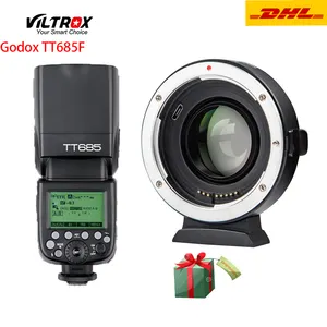 Viltrox EF-FX2 镜头适配器自动对焦镜头适配器 0.71x 佳能 EF 到富士富士胶片 X-T3 Godox TT685 适用于富士闪光灯 Godox