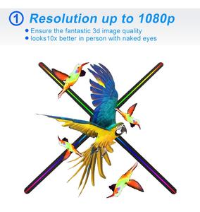 Ventilador Publicitario LED Holográfico 3D Innovador de 42 cm, Proyector de Hologramas con Control en la Nube para Equipos de Hologramas en Interiores y Exteriores - Product Image 4