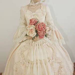 ชุดเดรสโลลิต้าชาววังยุคกลาง,ชุดเดรสสไตล์วินเทจผูกโบว์ผ้าลูกไม้ทรงพลิ้วสไตล์โกธิคสำหรับสาวๆ - Product Image 1