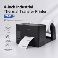 Imprimante d'étiquettes à ruban à transfert thermique de haute qualité 300dpi Machine d'expédition de codes à barres de style couleur avec logiciel gratuit en Stock