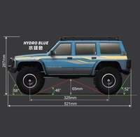 Camion RC tout-terrain Yikong YK4107pro 4x4 1/10, modèle télécommandé avec éclairage LED, jouet d'escalade