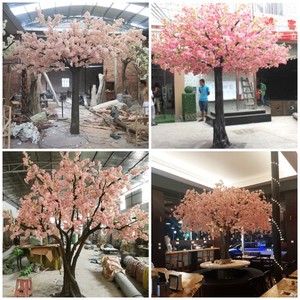 Simulation personnalisée 2m 3m 4m 5m grande pièce maîtresse artificielle arbre de fleurs de cerisier pour mariage restaurant jardin décorations pour la maison - Product Image 5