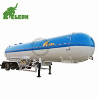 Semi-remorque citerne GPL de 250 bars et 50 000 litres / Citerne GPL pour le transport de bouteilles de gaz / Remorque citerne à carburant
