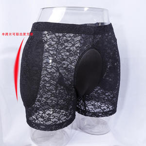 Culottes de travestissement en dentelle pour hommes avec rehausseurs de hanches et coussinets de lifting fessier, sous-vêtements MTF pour travestis, vente en gros - Product Image 3
