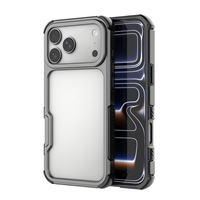 Étui de téléphone anti-chute avec airbag pour iPhone 17 Pro Max, coque de protection en alliage d'aluminium avec trou pour cordon pour iPhone 17 Pro