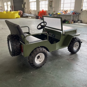 QIQU Commercial <span class=keywords><strong>2</strong></span> adultos Ride-On Jeep Go Kart con marcha atrás y Sistema de música para operadores de parques temáticos - Product Image 5