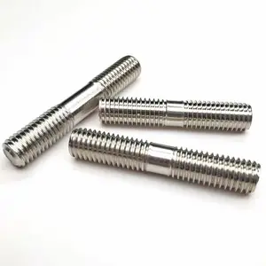 High Strength Equal Length Stud Both End M3 M5 M10 Stainless Steel Stud Double Head Threaded End Stud Bolt DIN901
