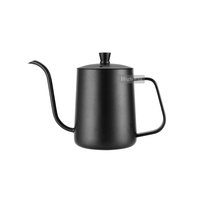 HIGHWIN 350ml 600ml Bouilloire à col de cygne à bec verseur en acier inoxydable pour bouilloire à café