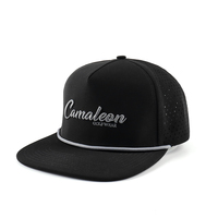 Casquette Snapback 5 Panneaux en Polyester Respirant Imperméable à Motif Feuille Visière Plate Style Hip Hop Urbain Unisexe Adulte