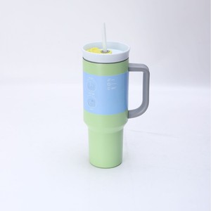 Vaso Térmico Personalizado de Acero Inoxidable de 40oz con Asa y Pajita, <span class=keywords><strong>Taza</strong></span> de Café Popular para Viaje, Reutilizable y Aislada - Product Image 5