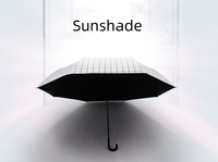 Parapluie pliant à poignée en J incurvée, idéal pour toutes les conditions météorologiques (pluie et soleil), coupe-vent, pour hommes et femmes