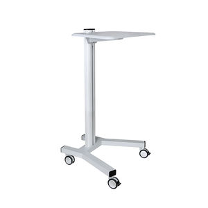 लैपटॉप पैनल और कॉर्ड धारक के साथ पहियों पर मोबाइल वर्क टेबल कार्ट - Product Image 2