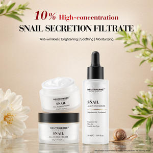 Травяные веганские средства для ухода за кожей лица, против морщин, улитка, муцин, набор для ухода за кожей - Product Image 3