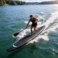 Planche de SUP gonflable de course Drop Stitch 10'6'' – Pack complet avec pagaie réglable, pompe, leash, sac à dos et kit de réparation inclus