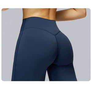 Celana Legging Olahraga High Waisted Model Lurus Lebar, Longgar, dan Kasual dengan Logo Kustom Terbaru GH - Product Image 5