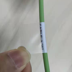 Étiquette autocollante personnalisé, étiquette rouge autocollante, imprimer, pour câble, fonctions auto-extensibles, marquage de fil, mat, 5 pièces - Product Image 4