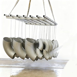 Codo de radio largo de 90 grados sin costura, soldado a tope, de acero inoxidable ASME B16.9 A SA403 304 316 para construcción, protección contra incendios y HVAC - Product Image 2