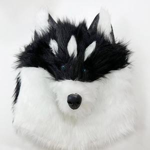 Venta al por mayor realista perro disfraz máscara peludo <span class=keywords><strong>Husky</strong></span> Cosplay suave última mascarada carnaval fiesta Animal máscara para adultos - Product Image 5
