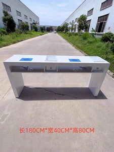 Hot Sale <b>Nail</b> Salon Desk Furniture <b>Nail</b> <b>Table</b> Modern Double Seater Manicure <b>Table</b> for <b>Nail</b> Salon - Product Image 6
