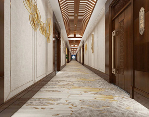 Tapis de salon personnalisés Think and Soft Flooring de luxe imprimés en nylon 3D pour le couloir de l'hôtel, tapis mur à mur - Product Image 6