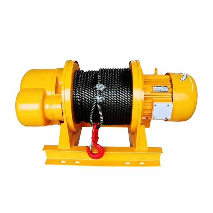 Bolted Fixed Electric Winch Machine 1T-5T Cable Puller Lifting Hoist ...