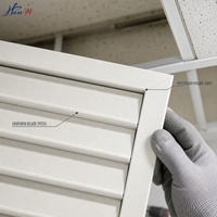 Grille d'admission d'air pour salle de générateur et salle de chaudière, en aluminium, sur mesure, à fermeture automatique
