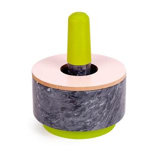 Stone Garlic Mortar And Pestle Manual Grinder For Kitchen Herb Spice Tools Durable Hand Wash Only - Product Image 2