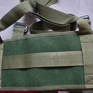 Ceinture de fixation lombaire en toile verte avec suspension de poids, dispositif de chute de brique pour barre horizontale, pour étirer la taille, les jambes et le bassin - Product Image 5