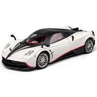 Modelo de Superauto a Escala 1/18 de Aleación Fundida a Presión con Capó de Fibra de Carbono Abrible, Cajas Laterales y Maleta con Efectos de Sonido y Luz