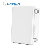 Boîtier de jonction extérieur en ABS/PC plaqué, à charnières, étanche IP66, anti-poussière, conforme RoHS, couleur personnalisable, marque Mingguan