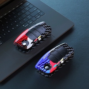 Cover per Chiave Auto in Fibra di Carbonio ABS per <span class=keywords><strong>Ford</strong></span> Fiesta Focus B-Max C-Max Mondeo Falcon Eco Sport Galaxy, <span class=keywords><strong>Accessori</strong></span> Portachiavi - Product Image 4