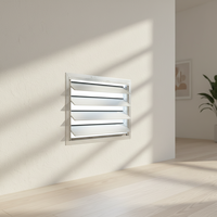 Fenêtre à persiennes verticales réglables en alliage d'aluminium RG, moderne, pour cuisine, salle de bain, hôtel et usage extérieur