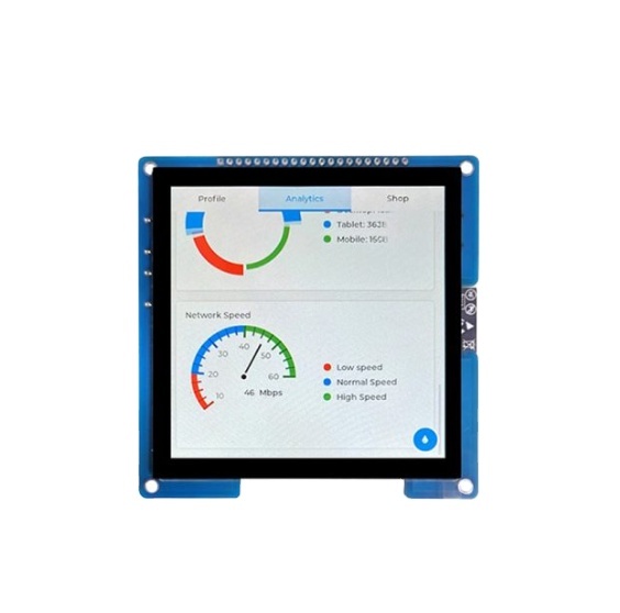 Huaxin ESP32-S3 2.76 Inch TFT Capacitive Touch HMI Display Module 250-1000 Nits Brightness -20-70C Operating Temp for IoT