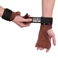 Guantes de levantamiento de pesas con correas de alta resistencia, ganchos para levantamiento de potencia, agarres para peso muerto con soporte acolchado para muñeca
