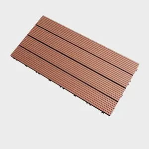 Outdoor High Quality Wpc Interlocking DIY Decking Plastic Base Deck Tiles