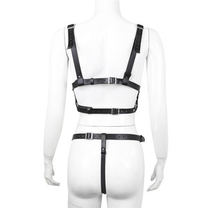 Adult sex toy factory leather women's <b>bondage</b> chain clothing European and American nightclub style export performance costume - Product Image 2