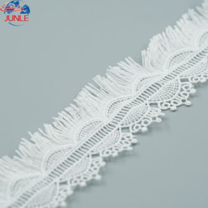 Polyester may ren TRIM với rìa tua trang trí ren cắt tỉa - Product Image 6