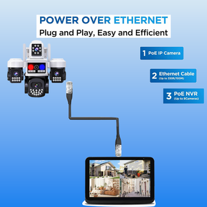 กล้องวงจรปิดพลังงานแสงอาทิตย์ Sunivision 4G 4MP HD พร้อมไฟส่องสว่าง มองเห็นในเวลากลางคืน 3 เลนส์ แจ้งเตือนการเคลื่อนไหว รองรับการ์ดหน่วยความจำ - Product Image 2