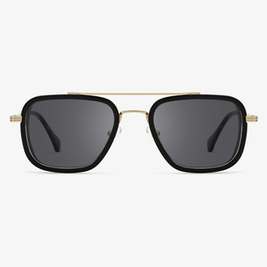 Lunettes de soleil polarisées de luxe unisexe CHENGYE, monture intégrale en métal et acétate, grand format carré, verres TAC UV400, pour <span class=keywords><strong>la</strong></span> conduite - Product Image 2