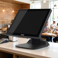 Terminal de point de vente tactile capacitif Gilong GL-G150 ODM OEM 15,6 pouces, système d'exploitation Windows, processeur Intel I5, garantie 1 an, noir, résolution 1366x768