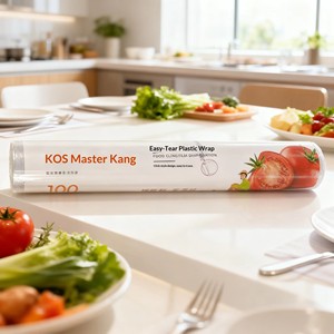 Rotoli di <span class=keywords><strong>Film</strong></span> <span class=keywords><strong>Estensibile</strong></span> Barriera in PE a Strappo per Alimenti, Ecologici, Extra Larghi, Più Comodi, Più Puliti, Igienici, Appositamente Progettati - Product Image 4