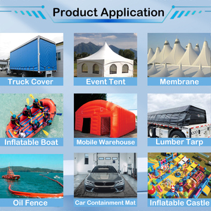 Bâche en PVC robuste 1000D de TianJin, tissu imperméable <span class=keywords><strong>enduit</strong></span> de PVC, rouleau de bâche pour couverture de camion - Product Image 5