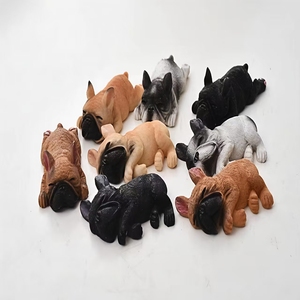 Vente en gros d'aimants de réfrigérateur mignons, petit bouledogue français, shiba inu, série de sommeil mignonne, aimants de réfrigérateur 3D pour animaux, pour cadeau promotionnel - Product Image 2