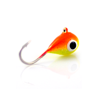 Accessoire de pêche de haute qualité gabarit de pêche sur glace au tungstène têtes de plongée lumineuses en gros