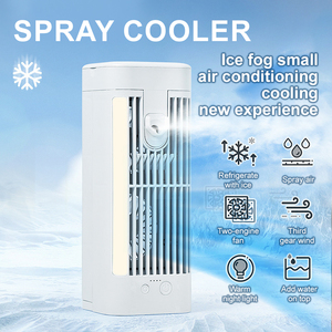 Personalizzazione della fabbrica aria condizionata ventola refrigeratore per uso domestico a spruzzo aria interna raffreddata ad acqua ventilatore elettrico luce notturna - Product Image 3