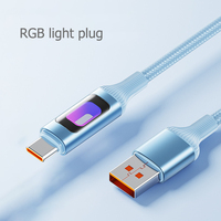 1.2M 1.8M prêt à expédier USB C Nylon maille tissé tressé produits électroniques accessoires de téléphone en gros type-c câble de données rvb
