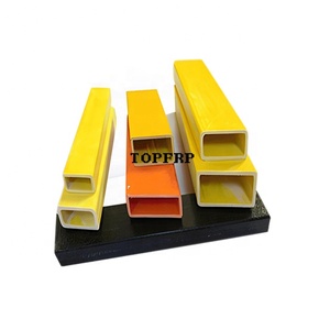ท่อรูปสี่เหลี่ยมผืนผ้าที่เสริมแรงด้วยไฟเบอร์กลาสแบบ FRP Pultrusion - Product Image 1